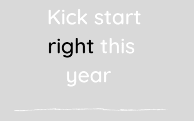 Kick start right this year